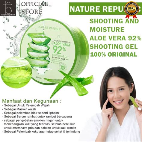 Jual Nature Republic Aloe Vera 92 Soothing Gel 300ml Original Aloevera