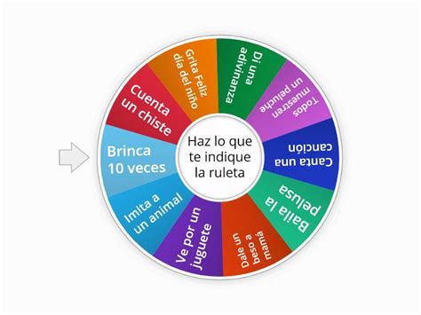 Retos Para El D A Del Ni O Rueda Aleatoria