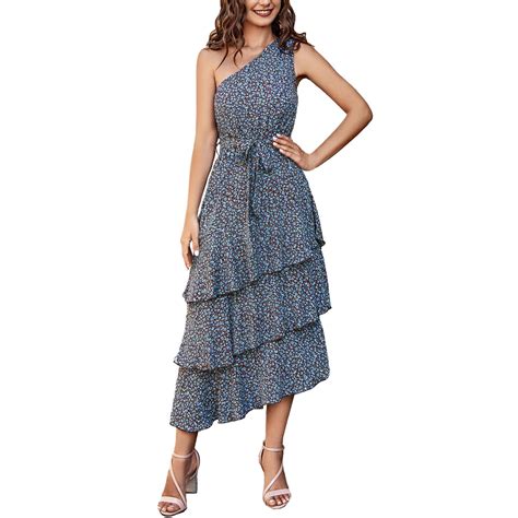 Thhvdrg Summer Dresses For Women One Sundress Midi Dress Boho Floral