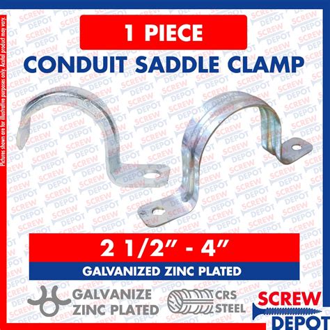 1PC Conduit Saddle Metal Clamp 2 1 2 To 4 PVC Pipe EMT IMC RSC Single