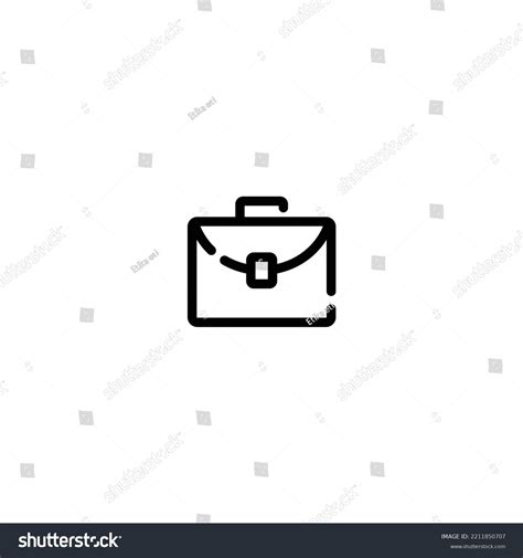 Case Incomplete Line Art Icon Template Stock Vector Royalty Free