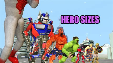 Hero Size Comparison Hero Face Off S2 SPORE YouTube