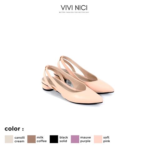 Jual Vivi Nici Willow Sepatu Sandal Mules Wanita Hak Cm Shopee