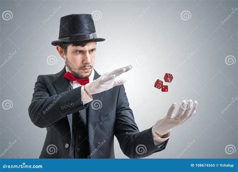 Young Illusionist or Magician is Showing Magic Trick with Levitating ...