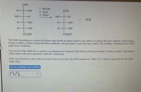 Solved Red The Wohl Degradation Is A Series Of Reactions Chegg