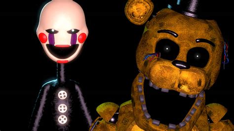 Fnafsfm Puppet And Golden Freddy By Spring O Bonnie On Deviantart