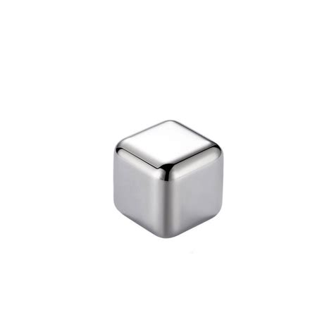 Стальной кубик для виски и других напитков Moltis Whiskey Stones SILVER ...