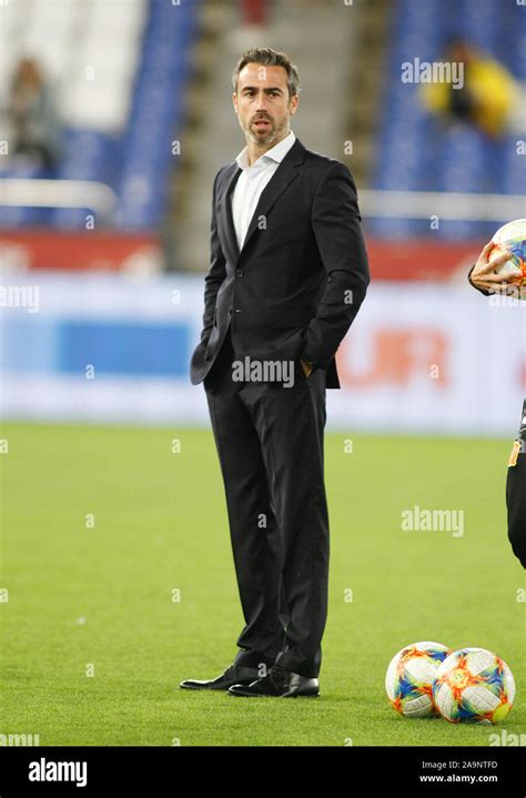 Coruna, Spain.Jorge Vilda, Spain women's soccer coach at Riazor stadium ...