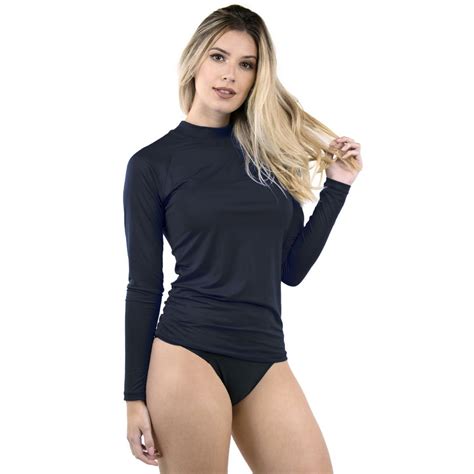 Camisa Térmica Feminina Longa Segunda Pele Proteção Uv 037 no Shoptime