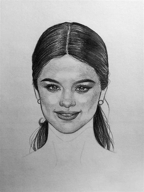 Pencil Drawings Of Selena Gomez