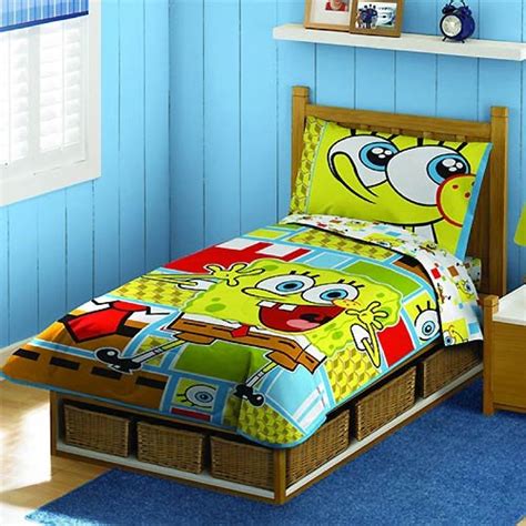 Buy Cheap Spongebob Squarepants Toddler Bedding Set – 4pc Comforter Bed ...