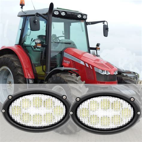 6 5 Oval Flush Mount Led Upper Cab Light For Massey Ferguson Tractors 6350 6360 6445 6455