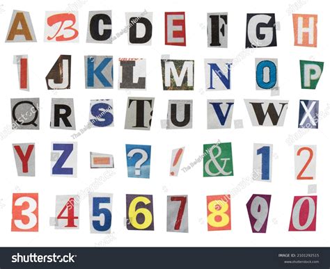newspaper cut  letters font newspaper fonts   uieb