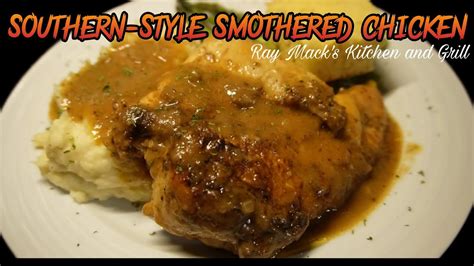 Southern Style Smothered Chicken With Gravy Smothered Chicken Recipe