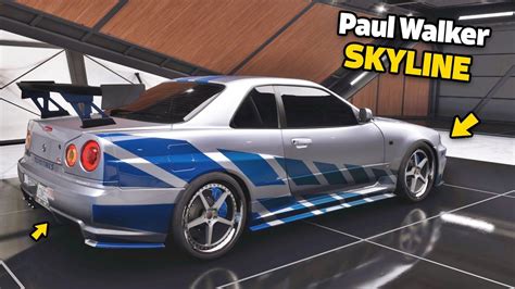 Forza Horizon Paul Walker Nissan Skyline Gt R R Customization