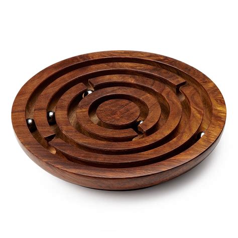 Wooden Labyrinth Game | Marble Maze Puzzle | Wooden labyrinth, Wooden ...