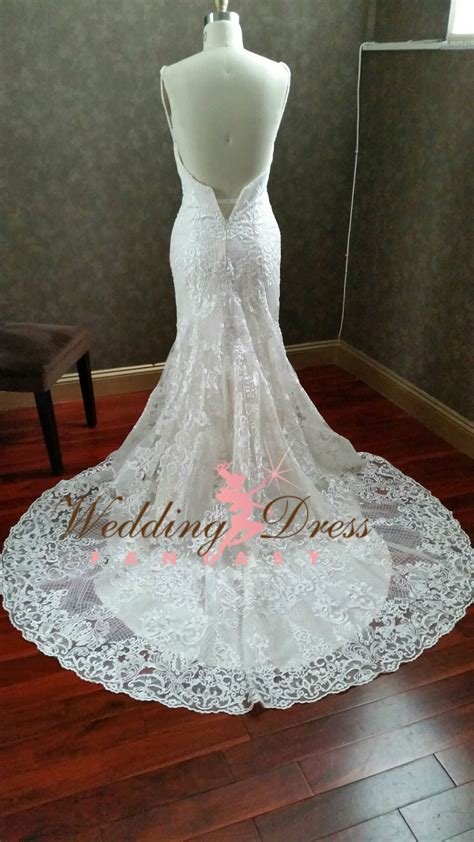 Nude And Ivory Lace Mermaid Wedding Dress Sexy Wedding Gown Etsy