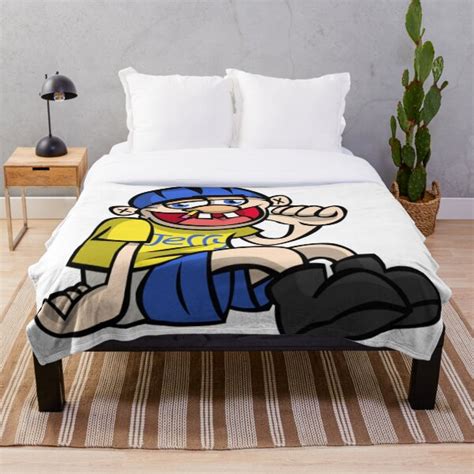 Sml Jeffy Throw Blanket For Sale By Crazycrazydan Redbubble