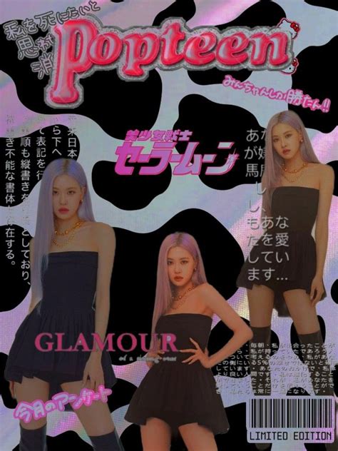 ROSÉ POPTEEN AESTHETIC EDIT Desain pamflet Desain