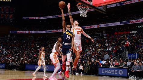 Murray Scores 34 Points Short Handed Hawks Beat Nuggets NBA