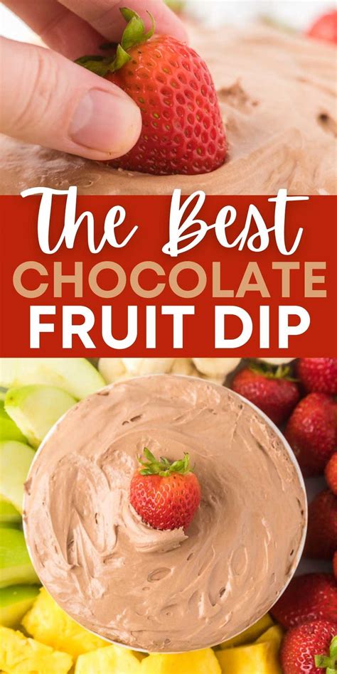 Chocolate Fruit Dip Easy Chocolate Fruit Dip Recipe