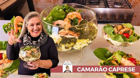 Delicioso Camar O Caprese Delicias Da Meg Meg Zarur Patrocinado