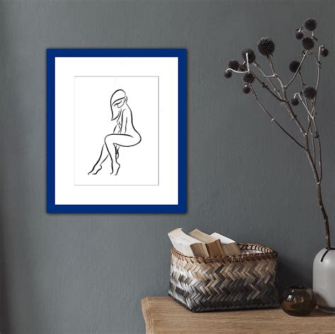 Michael Binkley Haiku Digital Vector Drawing Female Nude Woman Figure Tossed Hair