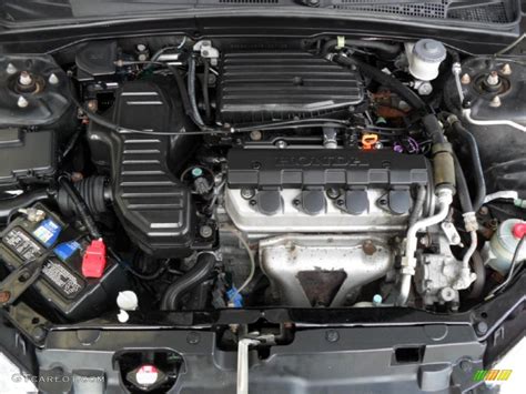 2005 Honda Civic LX Sedan 1 7L SOHC 16V VTEC 4 Cylinder Engine Photo