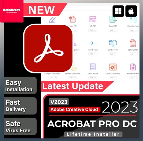 Adobe Acrobat Pro Windows Latest Full Version Etsy Canada