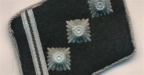 Sold Ss Obersturmführer Rank Collar Tab