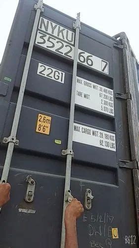 Galvanized Steel Used Shipping Container Capacity 20 30 Ton Color