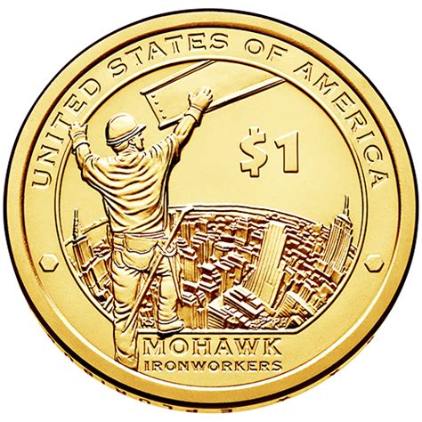 2015 Sacagawea Native American Mohawk Ironworkers Dollars Surfcoins