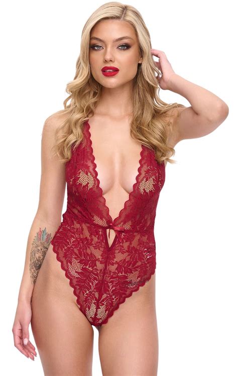 Ελαστικό δαντελένιο ψηλόμεσο κορμάκι Tina Lingerie Center