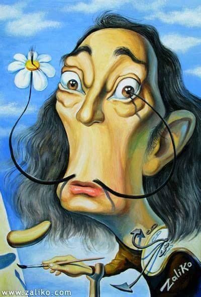 Funny Caricatures Celebrity Caricatures Alphonse Mucha Salvador Dali