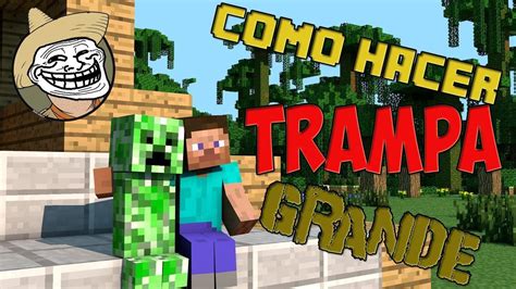 COMO HACER TRAMPA EN MINECRAFT 1 MINECRAFT YouTube