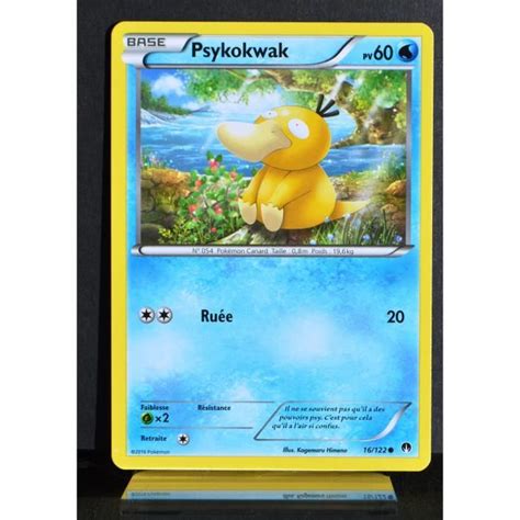 Carte Pokémon 16 122 Psykokwak 60 PV XY09 Rupture Turbo NEUF FR