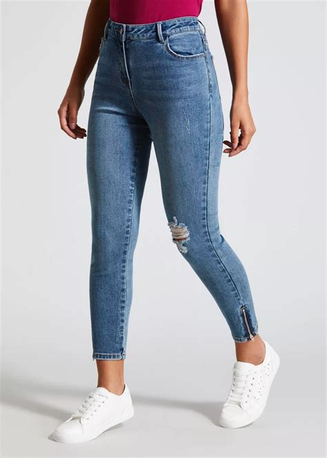 April Zip Hem Super Skinny Ankle Grazer Jeans Ankle Grazer Jeans