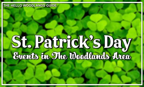 Local St. Patrick's Day Events 2023 - Hello Woodlands