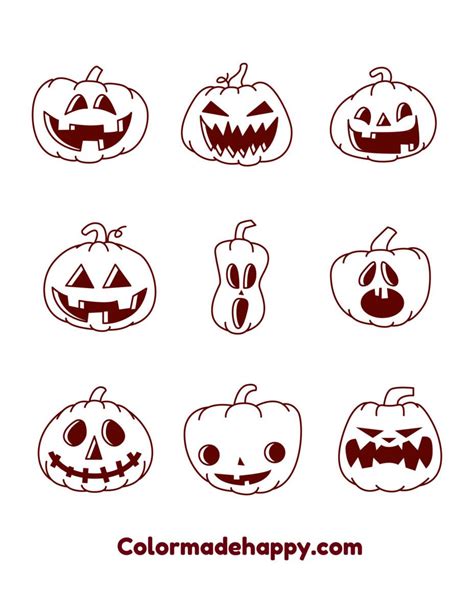 15+ Pumpkin Faces To Draw - CiciRhyden