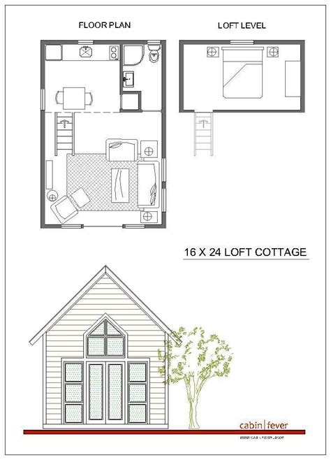 16 X 24 Cabin Floor Plans With Loft - floorplans.click