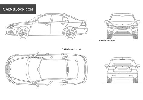 Saab Aero Vector Drawing