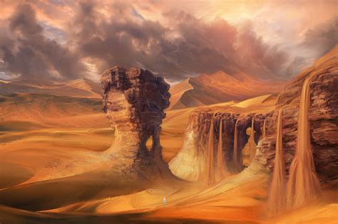 Desert Waterfall Concept by PatheaGames on DeviantArt