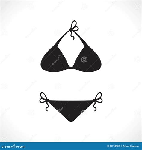 Swimsuits Or Bikini Icon Stock Vector Illustration Of Pants 93743927