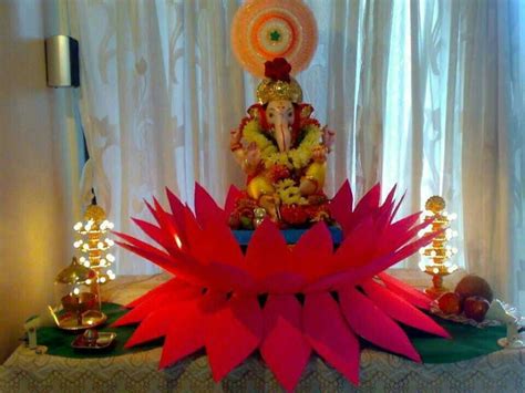 Ganesh Ganpati Decoration At Home Decoration For Ganpati Ganesh