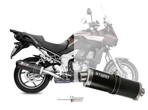 Storm Oval Schwarz Kawasaki Versys Auspuff Bis Storm