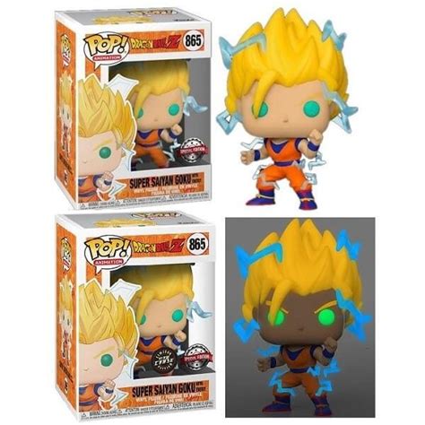 Funko Pop Bundle Of Dragon Ball Z Super Saiyan Goku With Energy