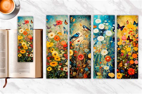 Flower Garden Bookmark Bundle Graphic By Art Fanatic Creative Fabrica