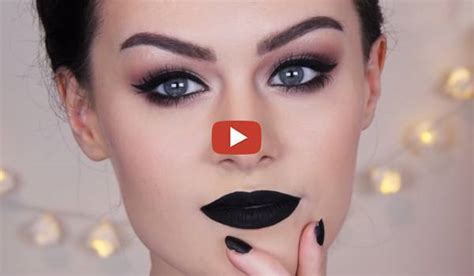 How To Wear Makeup With Black Lipstick