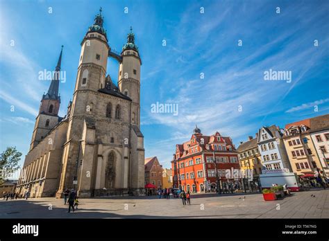 The Church In Halle Saale Germany Stock Photo Alamy