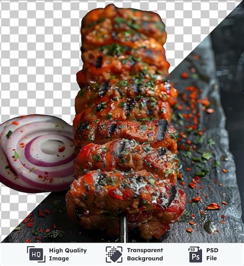 Imagen De Psd Transparente Kebab Iskender En Una Tabla De Corte